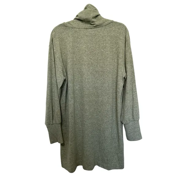 Maeve By Anthropologie Green Cowl Neck High Low Tunic Sweater Large - Image 6