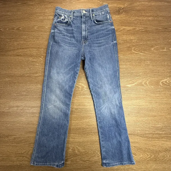 Mother Superior The High Waisted Smokin Double Ankle Jeans Women 25 Crop USA - Image 2