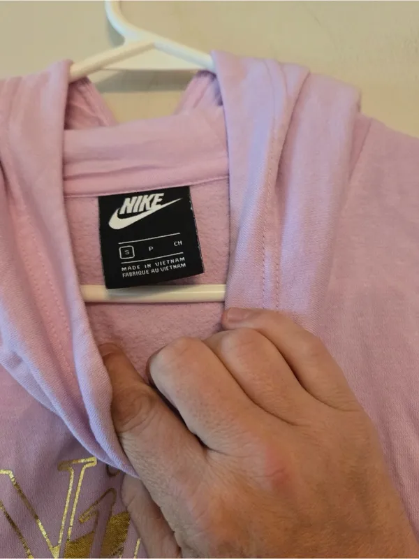 Nike purple swoosh hoodie size womens small - Image 2