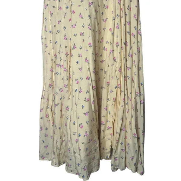 Bardot Floral Ditsy Tie Shoulder Midi Dress Yellow Size 8 - Image 7