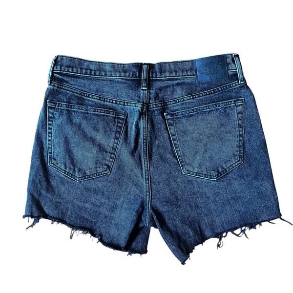 Abercrombie & Fitch Jean Shorts Women’s 34 Black Denim 4.5” Cut Offs Slim - Image 2