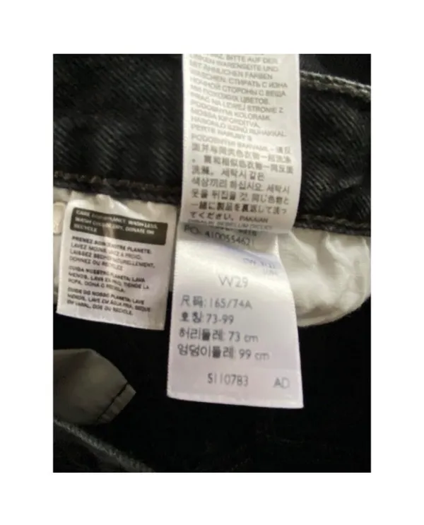 Levi’s 501 Black Denim Shorts Cut-Off - Image 6