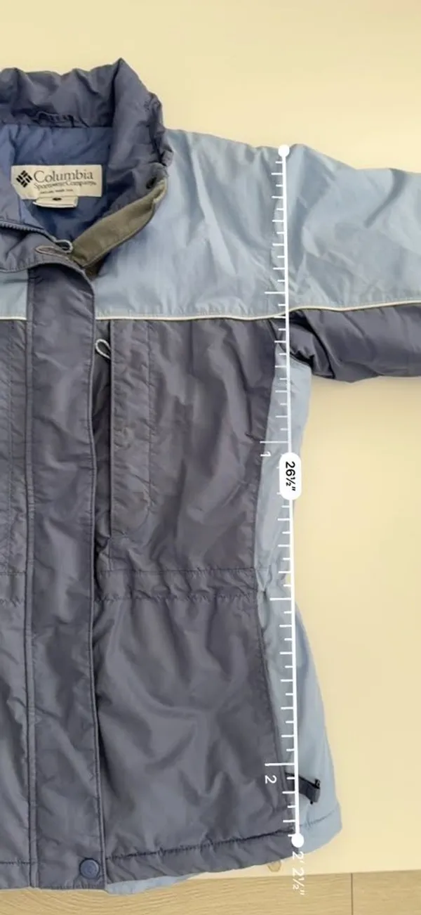 Columbia Women's Winter Ski Snowboarding Jacket Blue Gray Size Small - Image 8