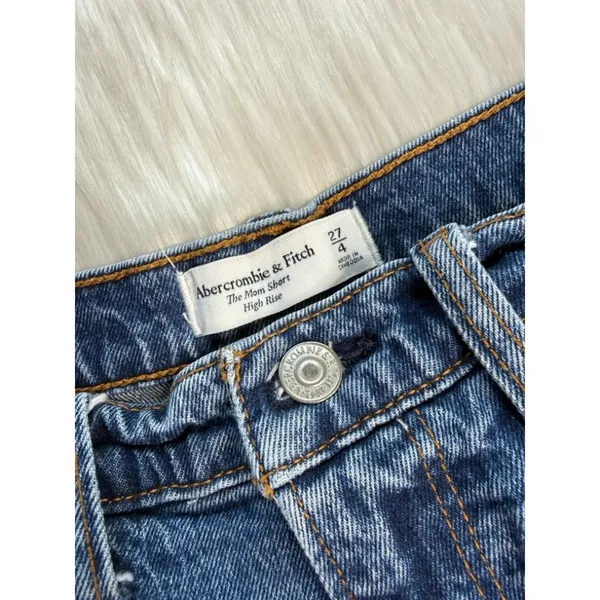 Abercrombie The Mom High Rise Denim Festival Cut Offs - Image 3