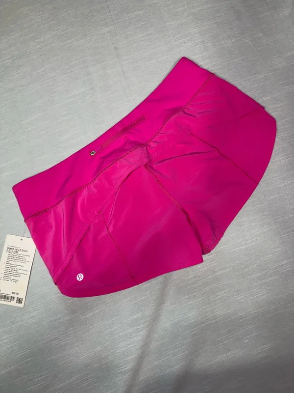 Lululemon Speed Up Shorts Sonic Pink Low Rise Size 12 NWT - Image 8