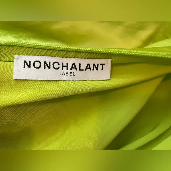 NONCHALANT LABEL X FASHIONPASS NATALIE DRESS in citrone - Image 3