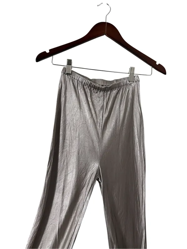 DISSH Simone Satin Silver Straight Pull On Pants Trousers - Image 4