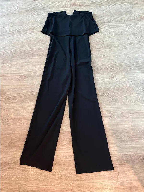 Lulus Black Strapless Jumpsuit Wide-Leg - Image 5