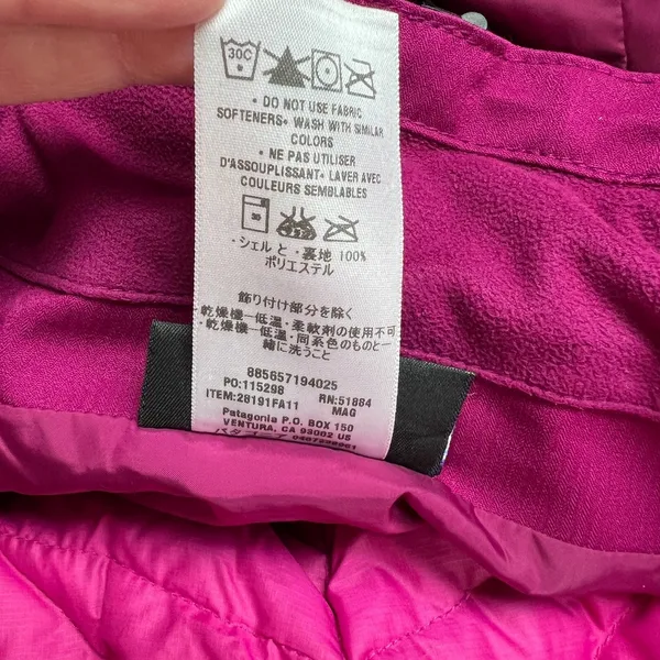 Patagonia Tres Down Jacket Women Small H2no Hooded Waterproof Puffer Lined 28191 - Image 15