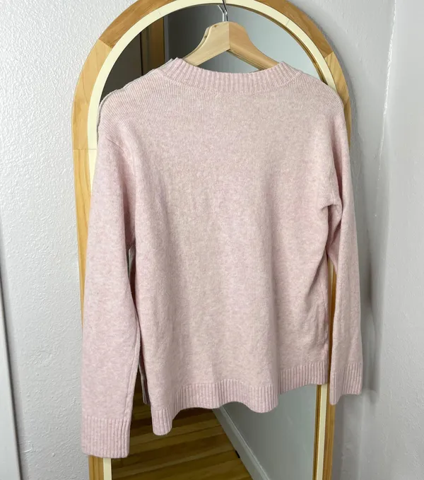 Loft light pink Crewneck pullover sweater - Image 6