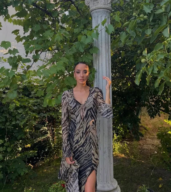 Zara animal Print Dress maxi bohemian hippie summer - Image 2