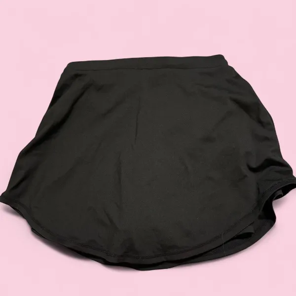 SheIn Black mini athletic skirt with drawstring - Image 2