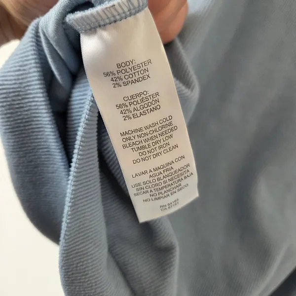 Marc New York Blue Corduroy Quarter Zip Pullover Sweater Cozy Loungewear Large - Image 8