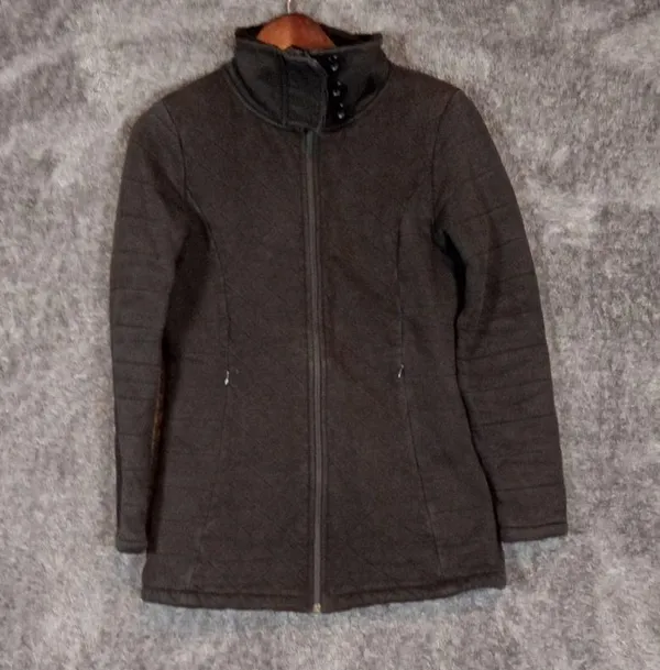 The North Face carollura women's Quilted jacket high neck size Medium women - Image 2