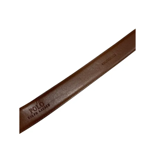 Polo Ralph Lauren Brown Italian Leather Dress Belt Unisex Size 32/80 SKU 6992 - Image 7
