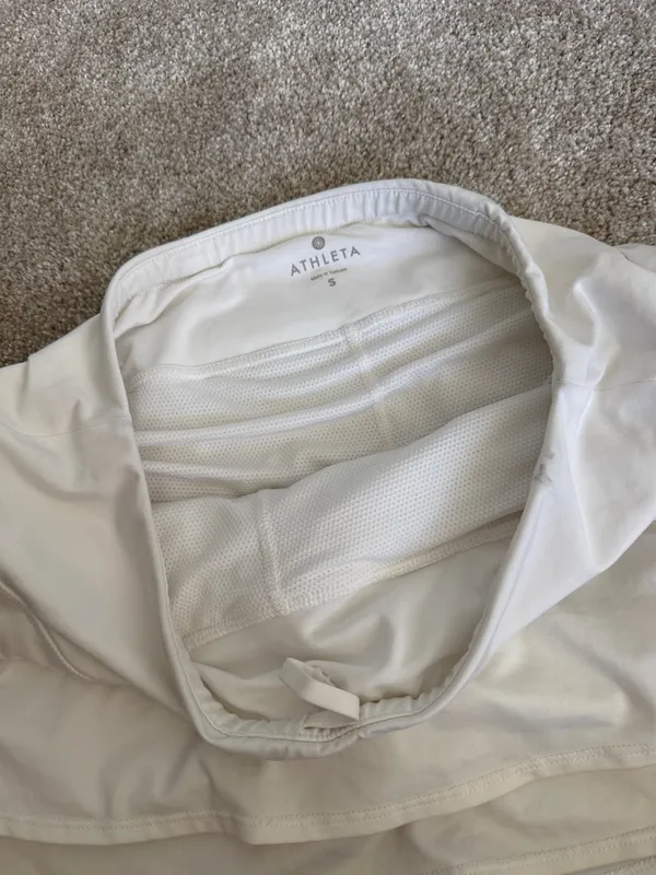 Athleta White Athletic layered mini Skort with Built-In Shorts - Image 4
