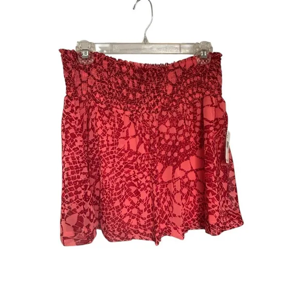 NWT Kensie Elastic Waist Skirt Size M Tall Beach Coral - Image 3