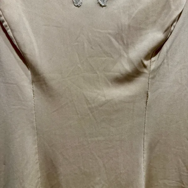 Vintage Perma-Lift Satin Lace Camisole Champagne Medium - Image 4