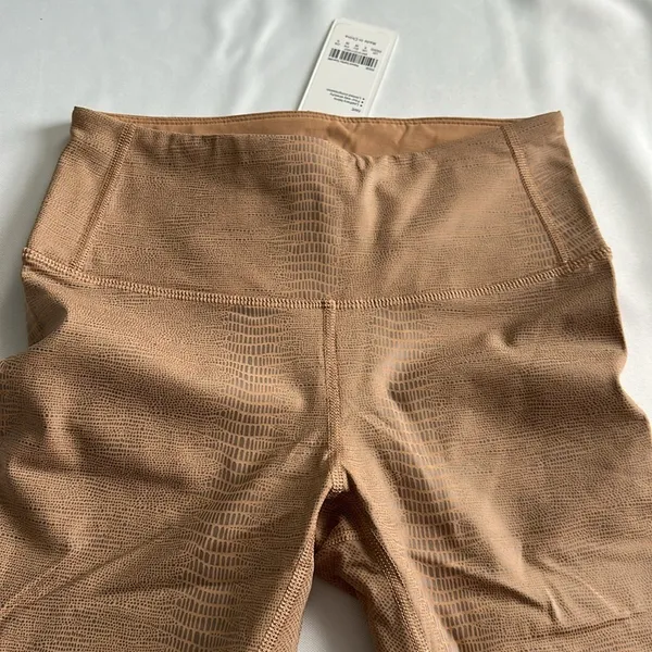 NWT CRZ‎ YOGA Nude Matte Faux Leather Leggings "25 SZ XS - Image 5