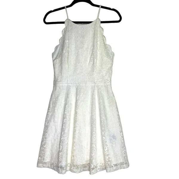 A Byer Womens Dress Size Large Sun Dress Sleeveless Lace Lined Knee‎ Length - Image 3