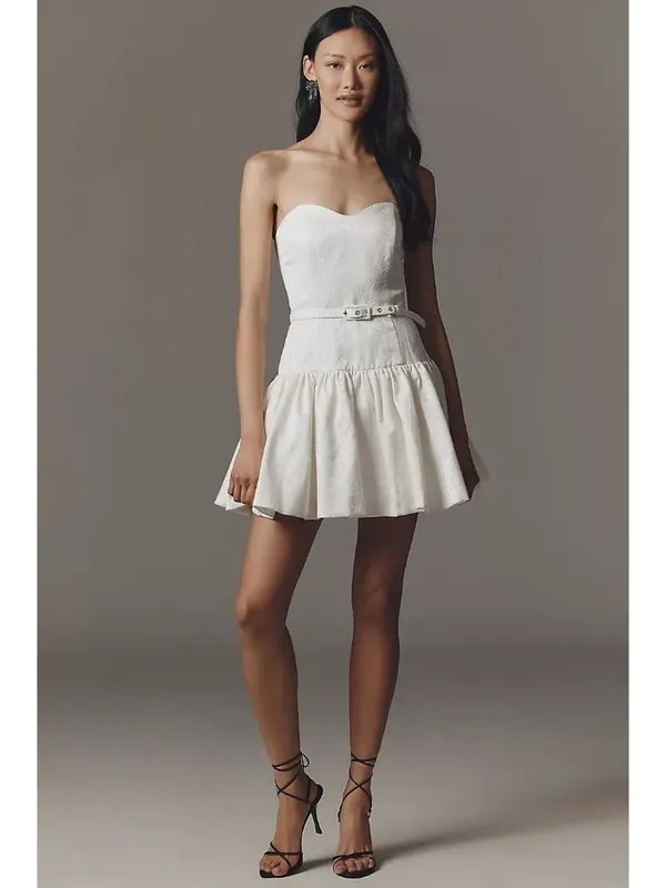 Hutch Junie Strapless Belted Mini Dress Womens Size 8 - Image 11
