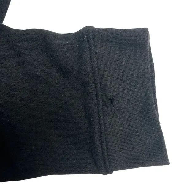 Gap Black Hoodie Sweatshirt M Cotton Blend Pullover With Front Pocket & Gap Logo - Image 5