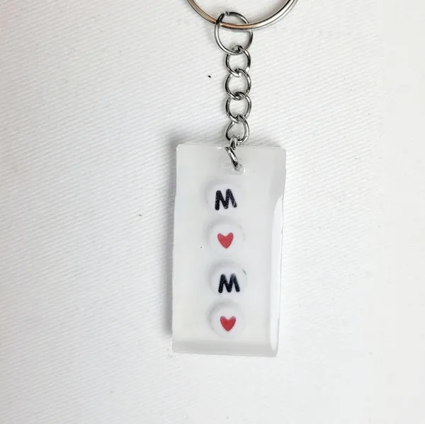 5/$25 Handmade Resin Epoxy Glow In The Dark Mama Keychain - Image 2