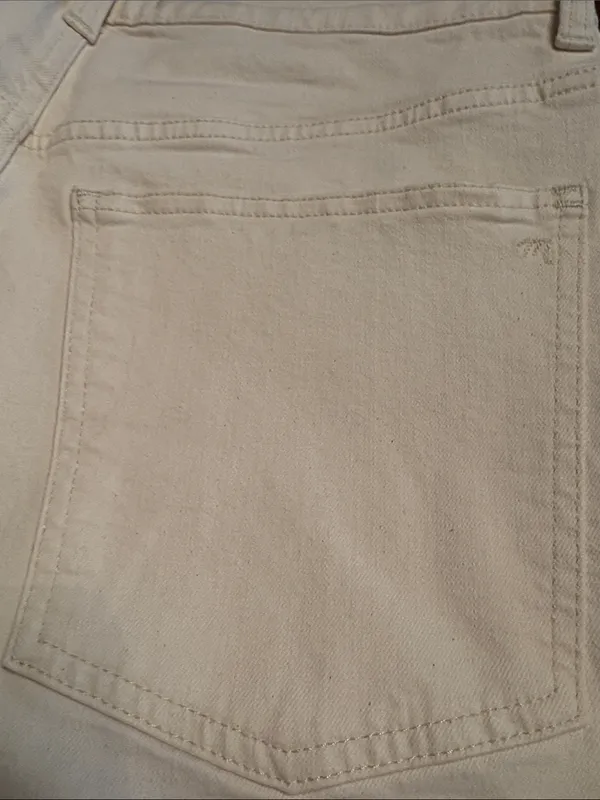 Madewell women’s Relaxed Bootcut Jeans vintage canvas (cream) Size 30 NWT - Image 7
