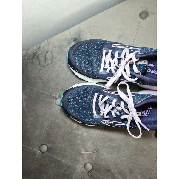 Brooks Glycerin 20 Women's Running Shoes - Navy with Teal Accents Sneakers 8.5 - Image 4