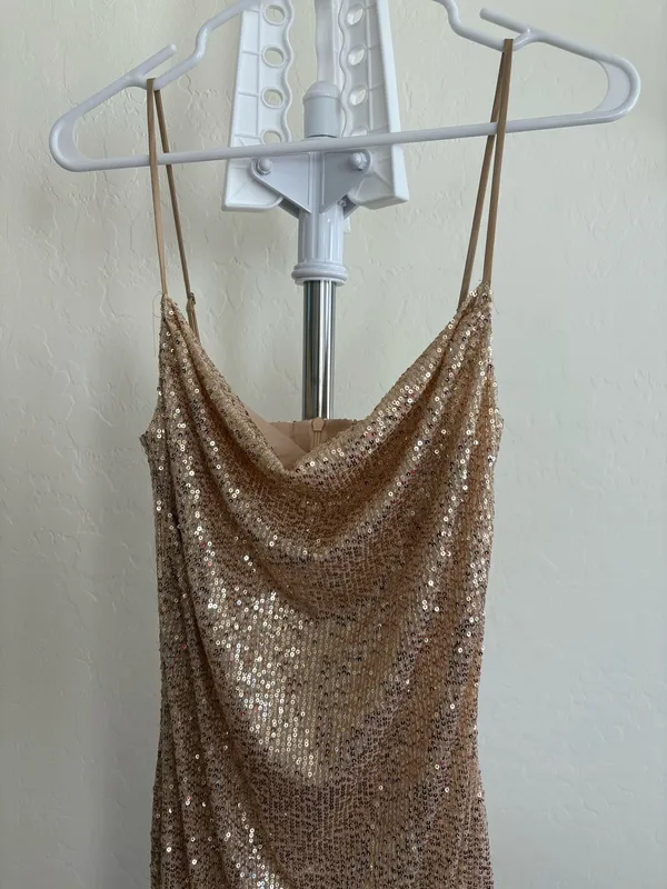 Sequin long gown Gold Size XS - Image 2
