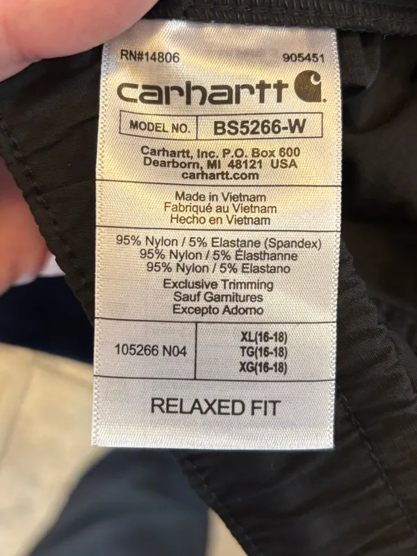 NWT Carhartt womens Force Relaxed Fit Ripstop Shorts sz XL 16-18 - Image 6
