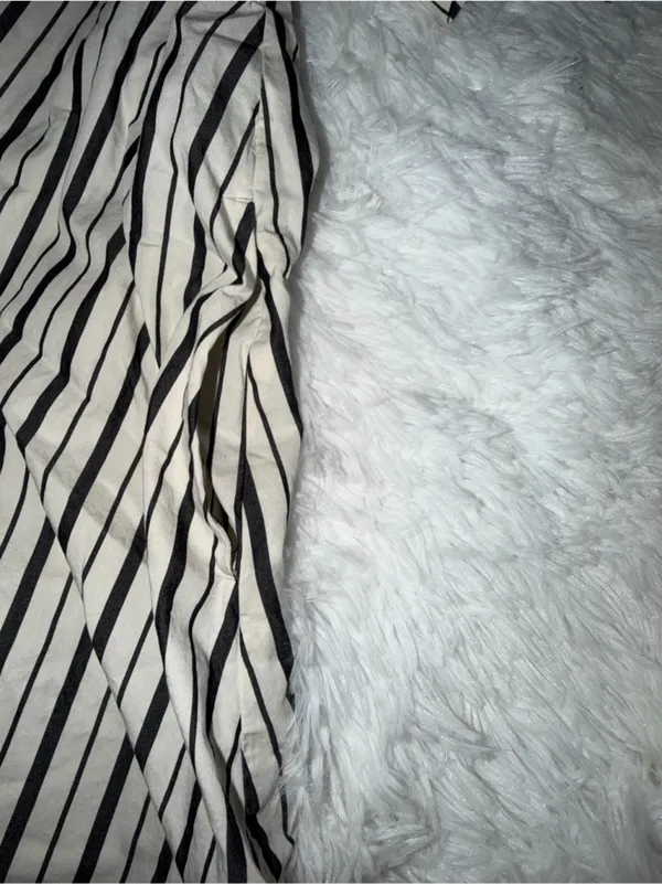 Old Navy Dress Black & White Stripe Button-Up Sz XL Petite Business Casual - Image 3