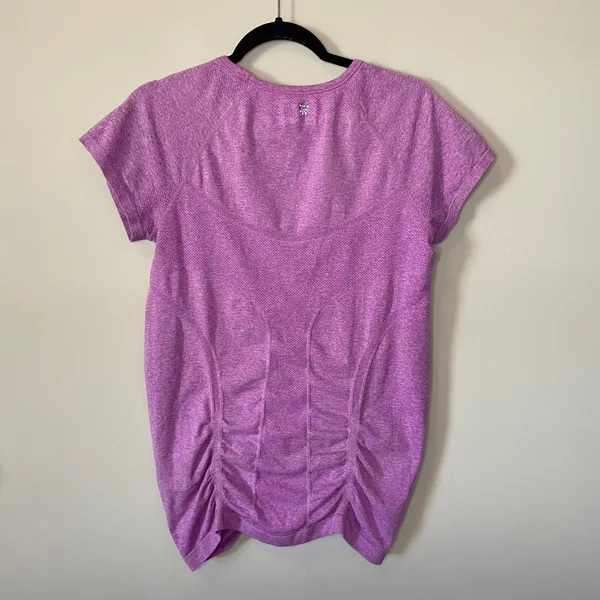 Athleta Purple Fastest Track Seamless Tee Sz Large - Image 3