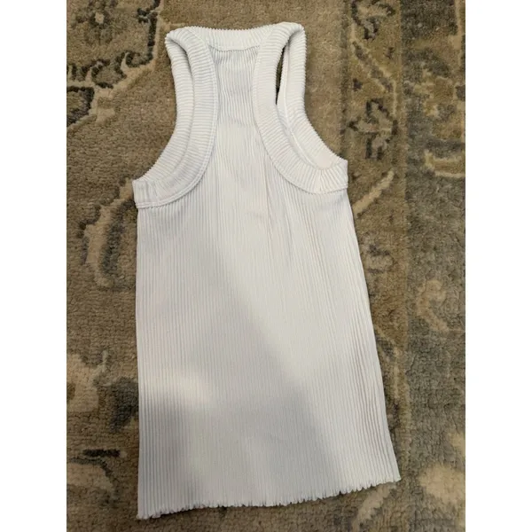 Free People Movement Women’s White Racerback Scalloped Tank Top Size XS/S NWT - Image 10