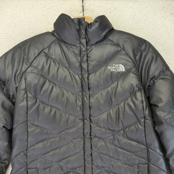 The North Face 550 Fill Down Puffer Jacket Black Womens Size Small‎ Winter Hip - Image 10