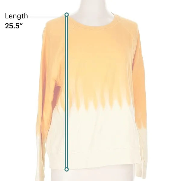 Athleta Women’s Sweatshirt in Yellow and Cream - Image 5