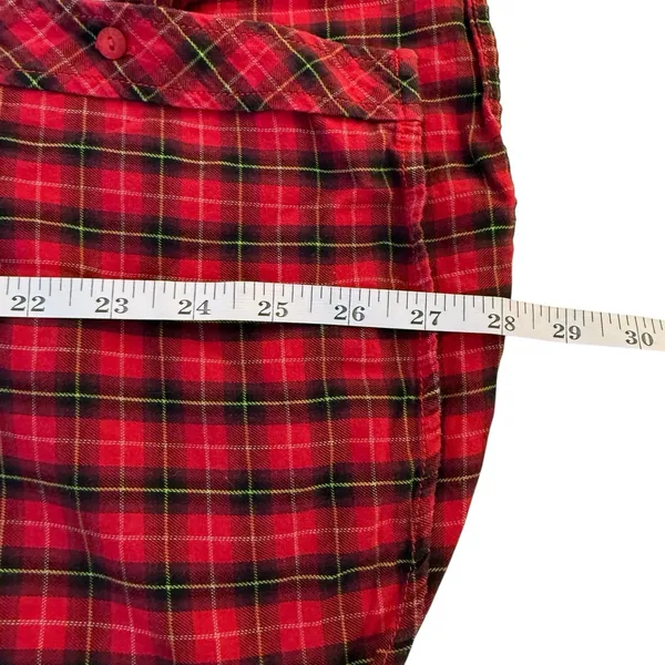 Victoria's Secret Red Plaid 2 Piece Pajama Set XL Holiday Christmas Heritage‎ - Image 11