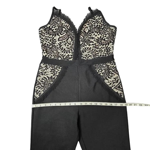 Ario Collection‎ Black Lace Bodice Jumpsuit - Image 8