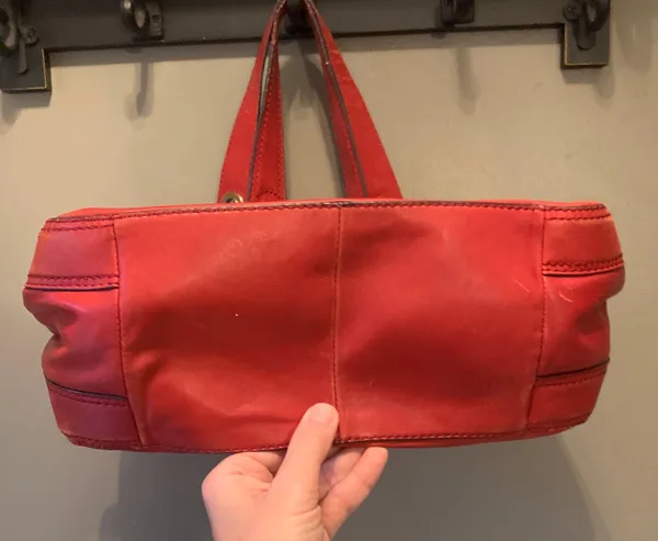 Michael Kors Red Purse - Image 4