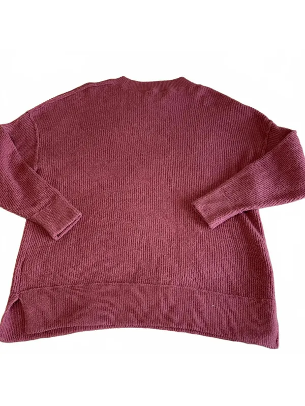 Aerie Cozy Ribbed Knit Crewneck Sweater RN: 54485 In Mauve, Woman’s Size Small - Image 8