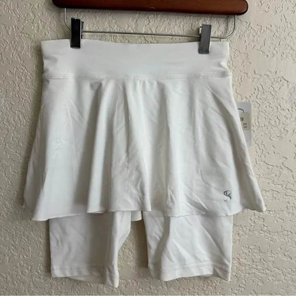 Sofibella Jan Bermuda Skort White XS Women Athletic‎ Tennis Golf 1518 NEW - Image 3
