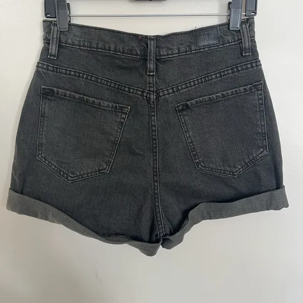 Womens Urban Outfitters BDG Mom High Rise Black Denim Shorts Size 28‎ - Image 12