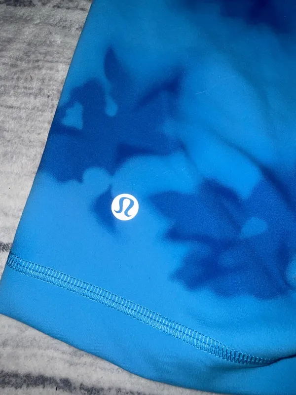 Lululemon wundertrain set hazy floral blue multi  - Image 7