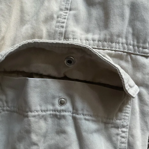 ZARA Utility Cargo Pants Beige Women’s Size US 4 Cotton - Image 4