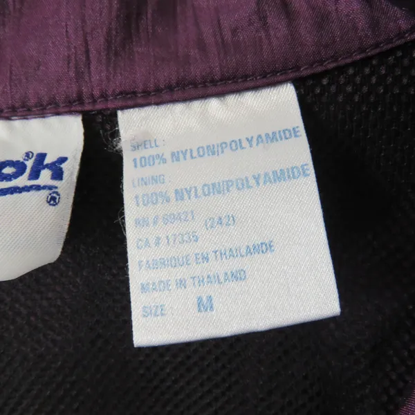 1990s Vintage Reebok Purple Wind Breaker Jacket Retro Streetwear - Image 11