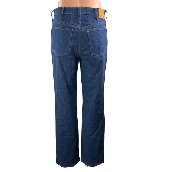 Aritzia Denim Forum Blue Cow Girl High Rise Boot Straight Denim Jean Pants Sz 27 - Image 3