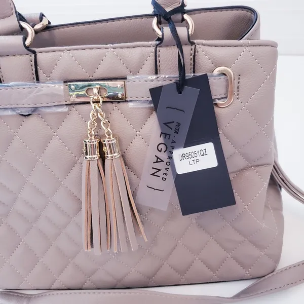 Quilted Fringed Tassel Crossbody Bag - Image 4