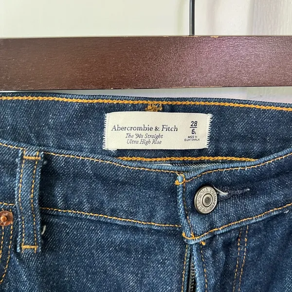 Abercrombie & Fitch Blue Women's Jeans - Image 6