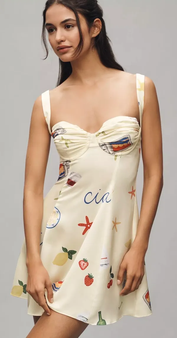 For Love & Lemons Ciao Underwire Slip Mini Dress - Image 6
