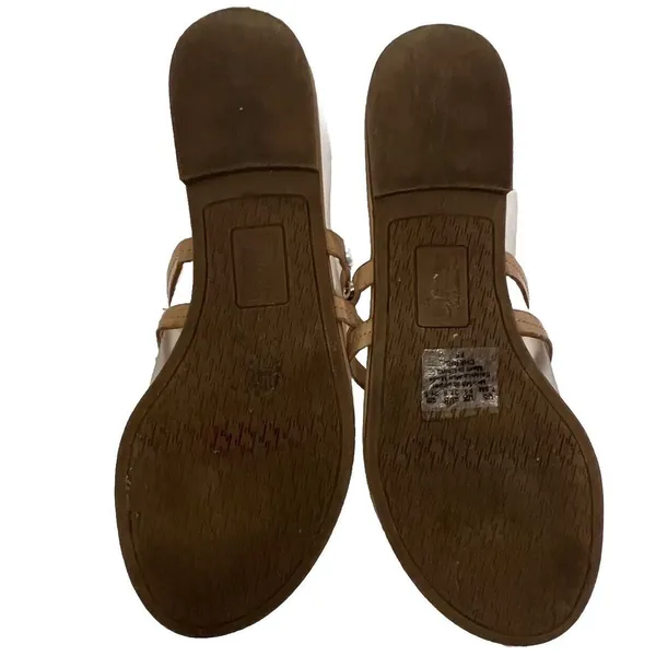 Circus by Sam Edelman Cherri Size 7.5‎ Medallion Thong Sandals Flat Beige - Image 8